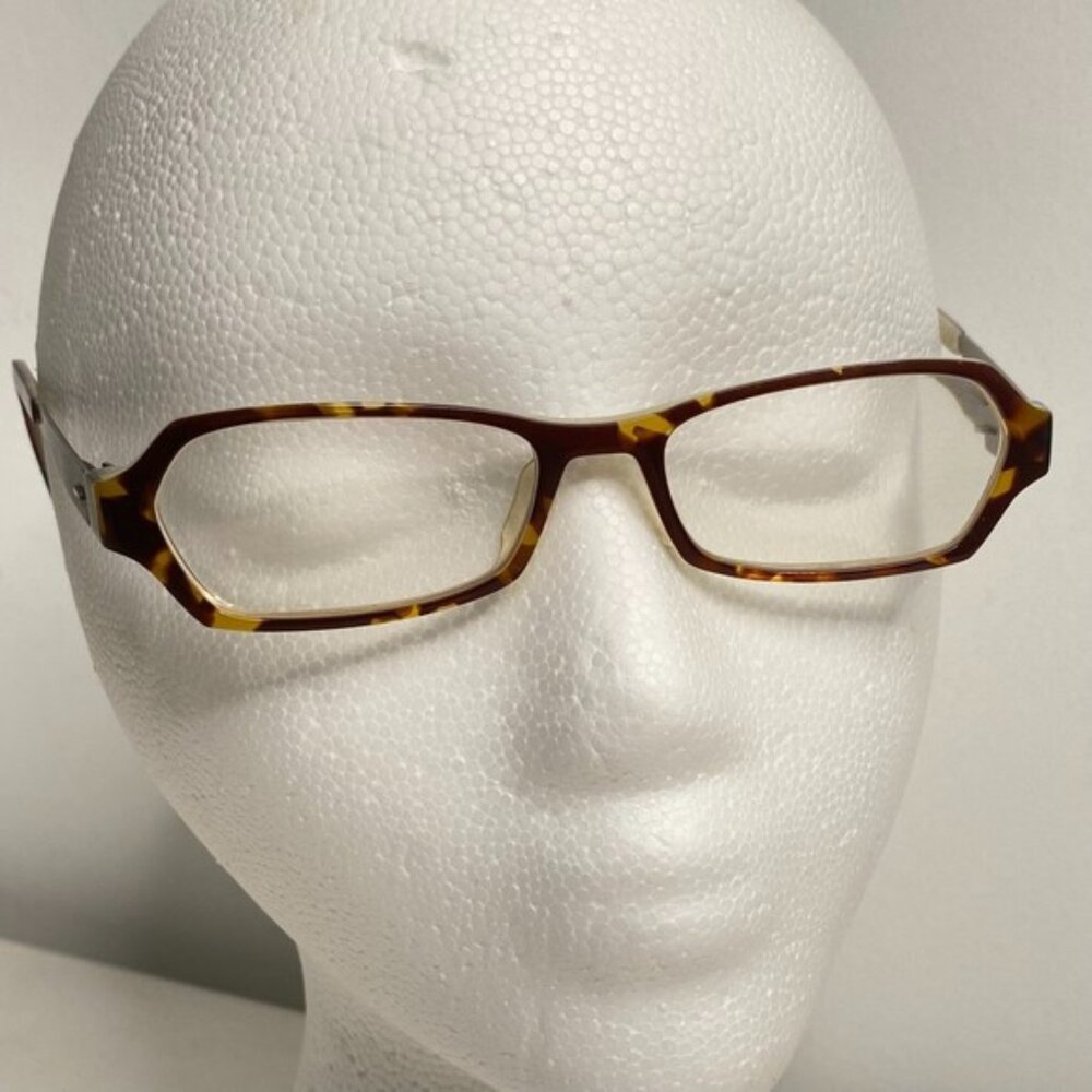 Lightec Morel 6675L Eyeglass Frames Brown Tortoise/Gunmetal 50 16 135
